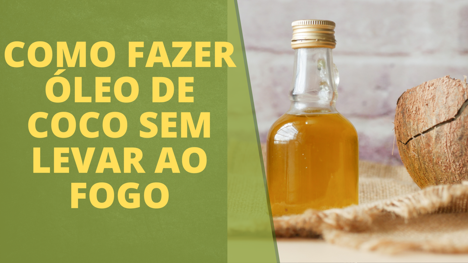 Como Fazer Óleo de Coco em casa Sem levar ao fogo oleosnaturais